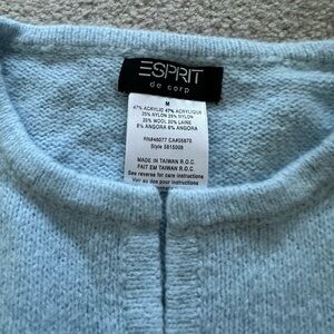 Vintage cropped ESPRIT baby blue cardigan